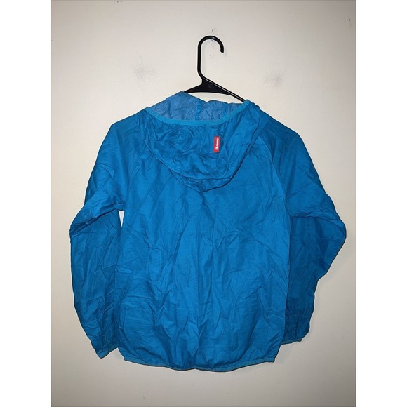 REIMA Lightweight Waterproof Rain Jacket Blue Reflective Youth Size 10 - Picture 4 of 4